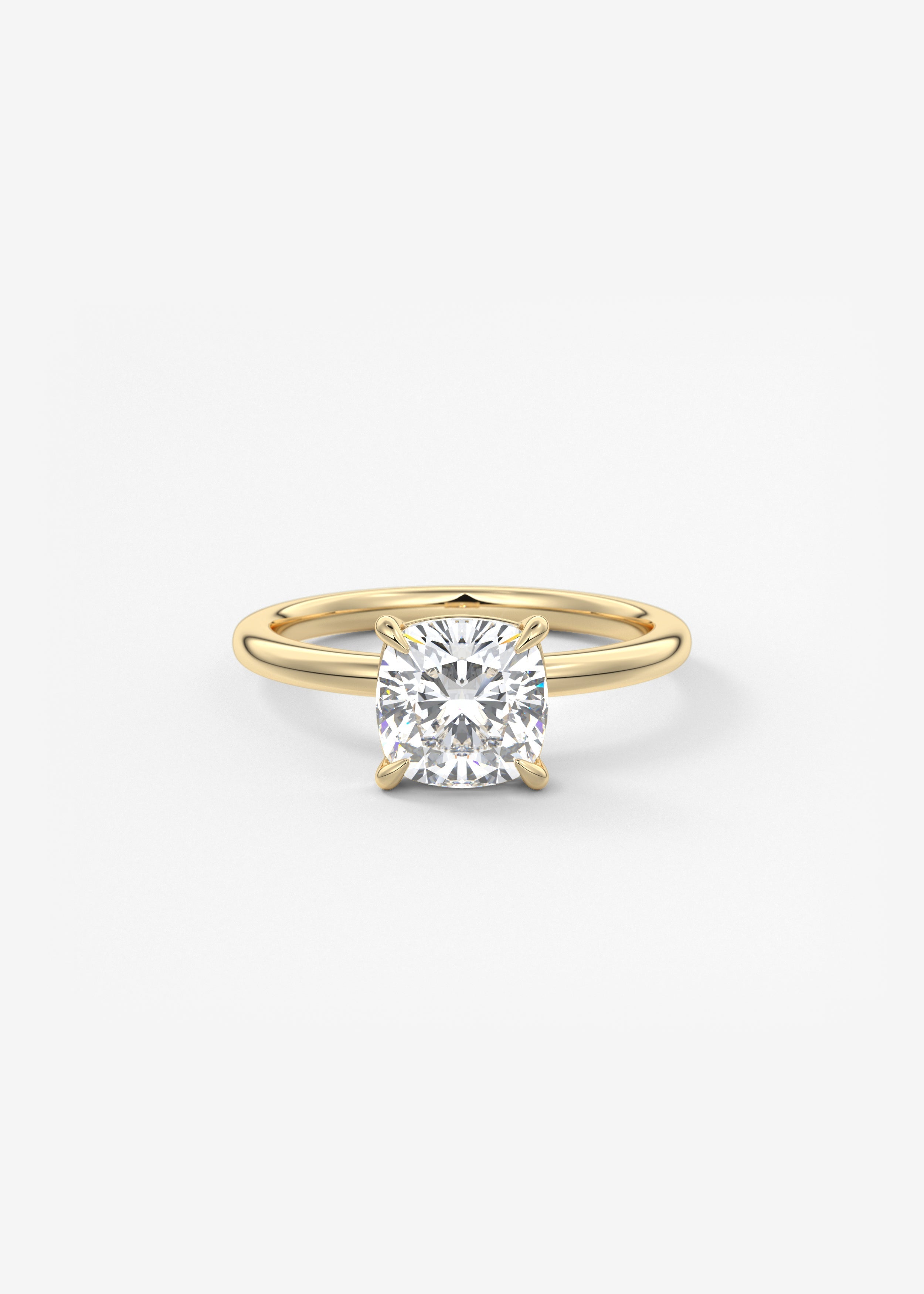Oval Solitaire With Raised Basket Gallery Lab Grown Diamond Engagement Ring